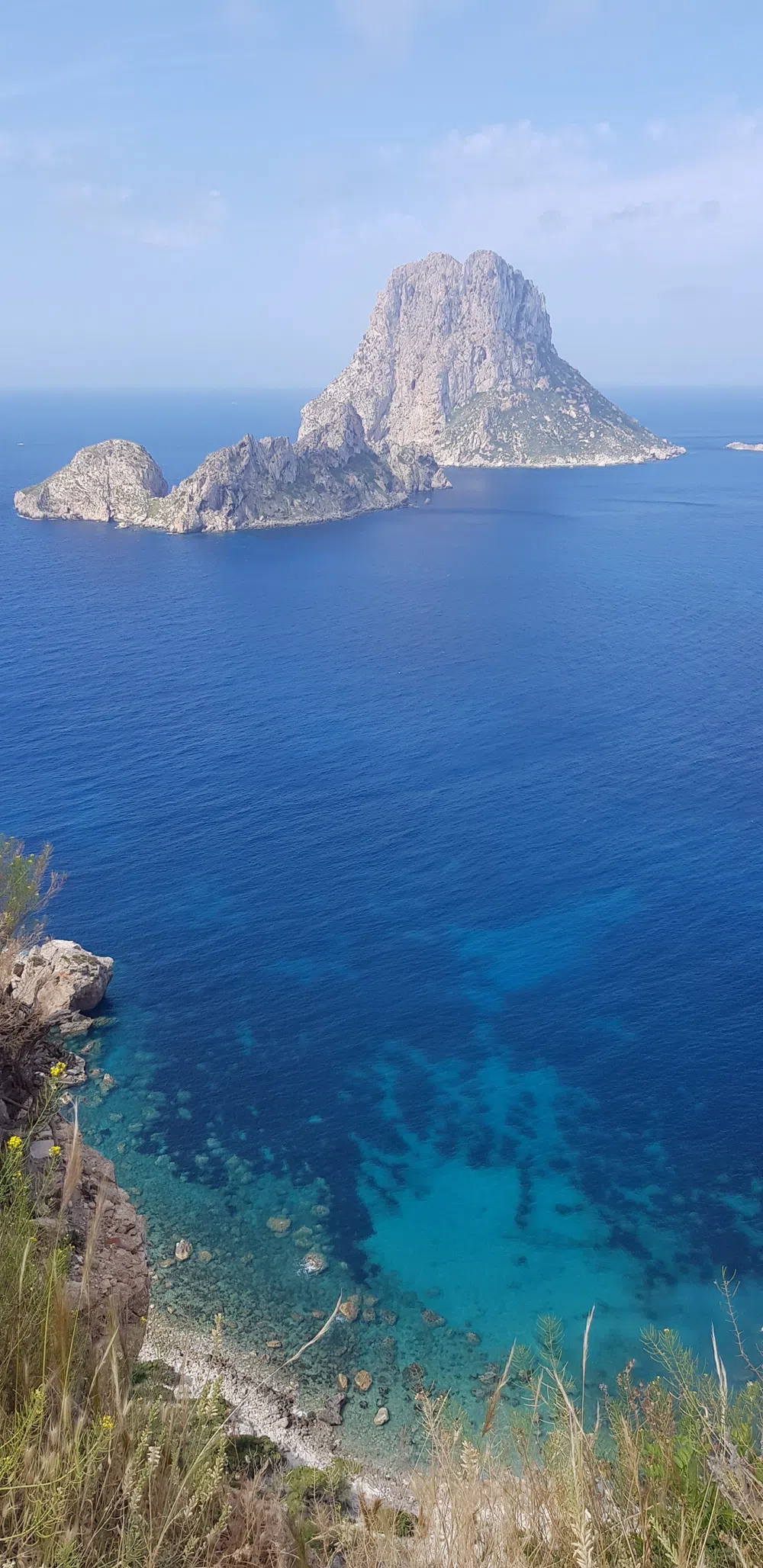 Watching Es Vedranell from the Western Inlets in September