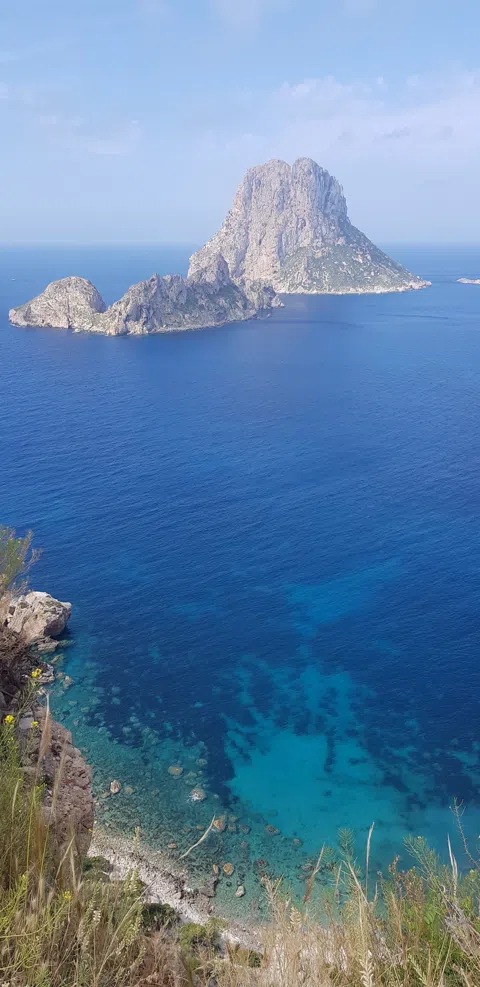 Watching Es Vedranell from the Western Inlets in September