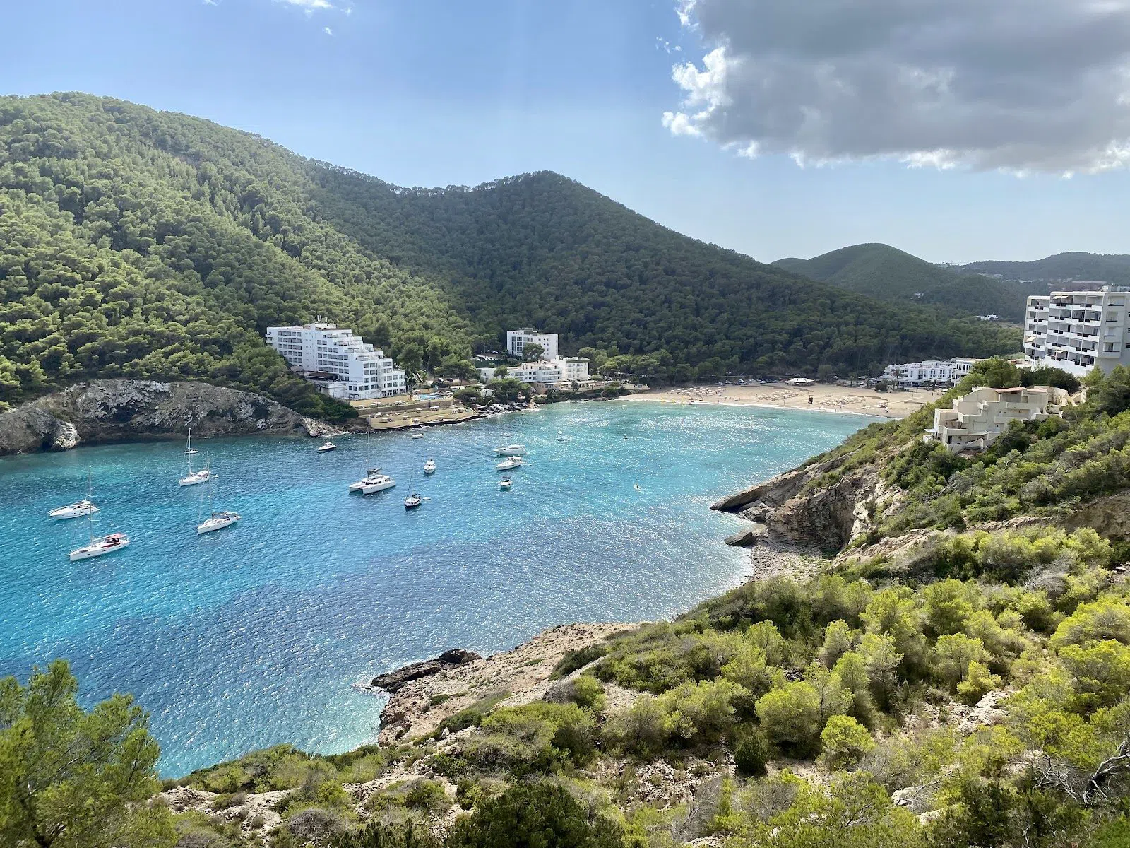Where to swim, walk and eat in Cala Llonga, Ibiza